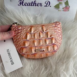 Brahmin Leather Coin Keychain POUCH NWT